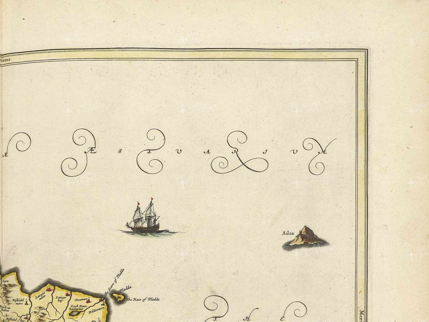 Map top right quadrant