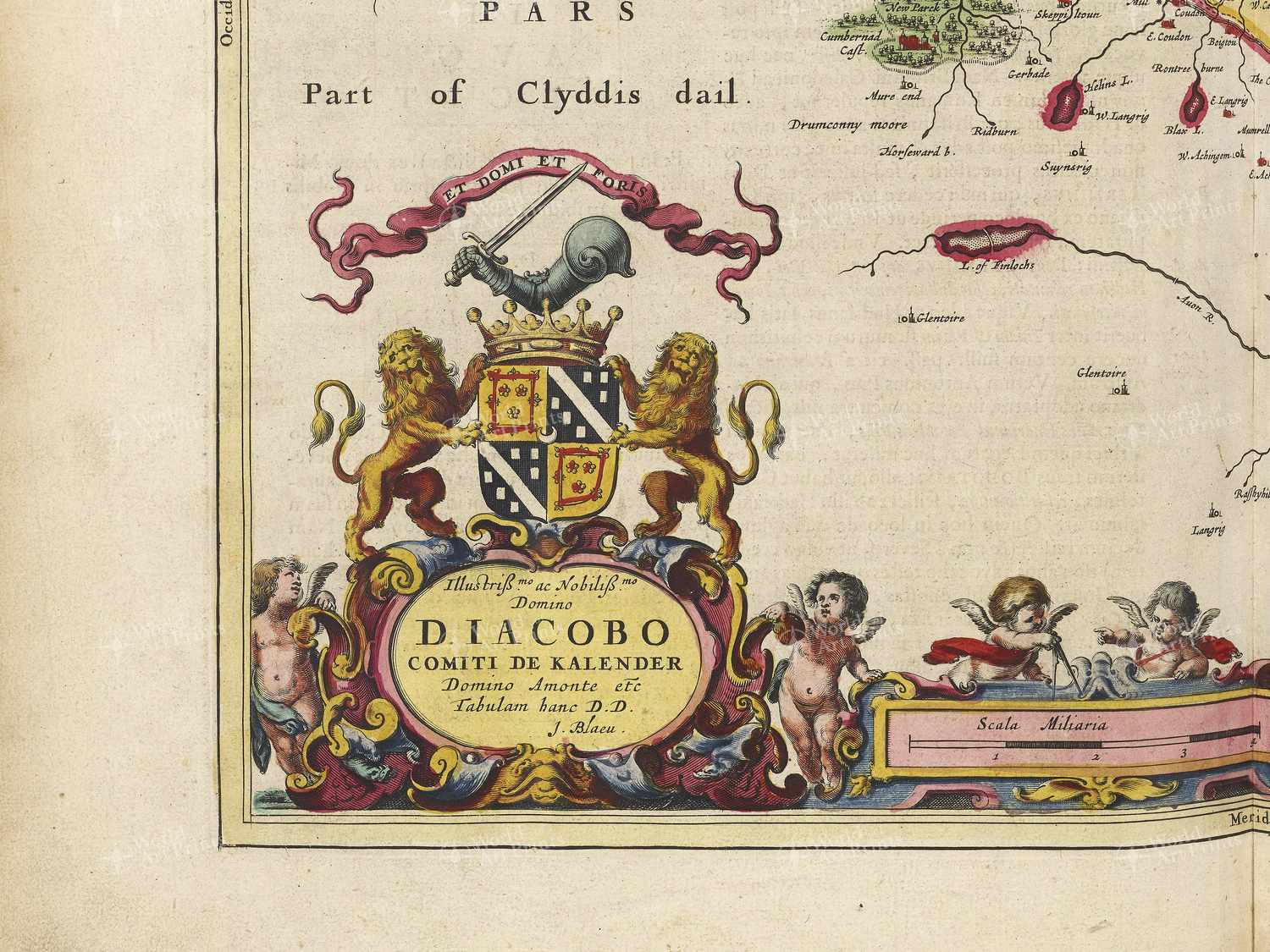 Map bottom left quadrant