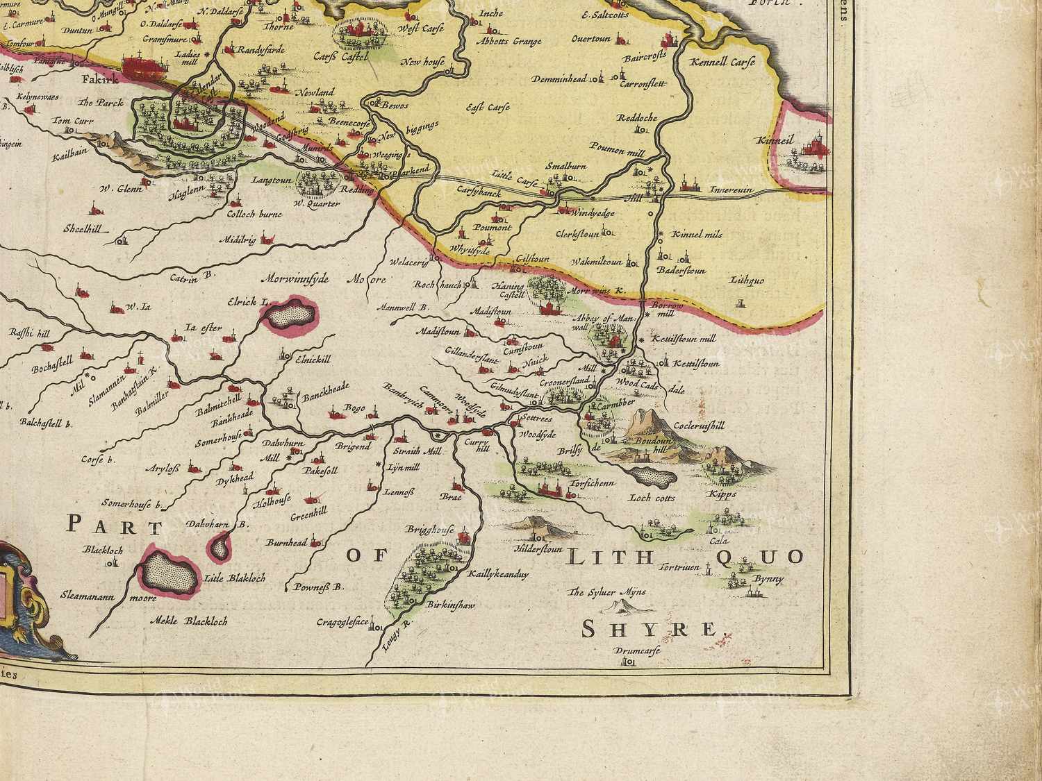 Map bottom right quadrant