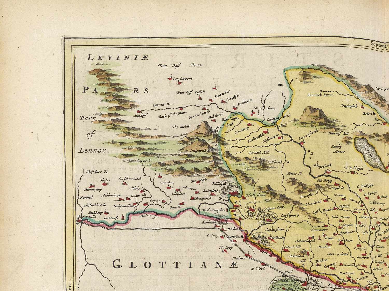 Map top left quadrant