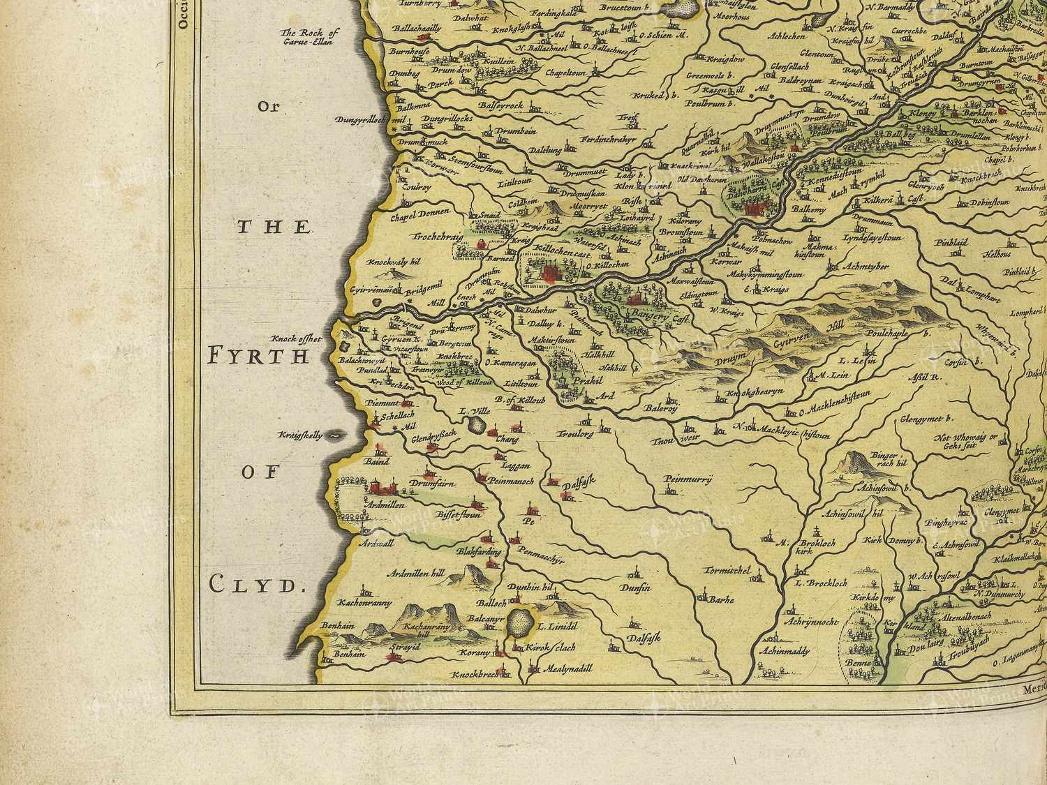 Map bottom left quadrant