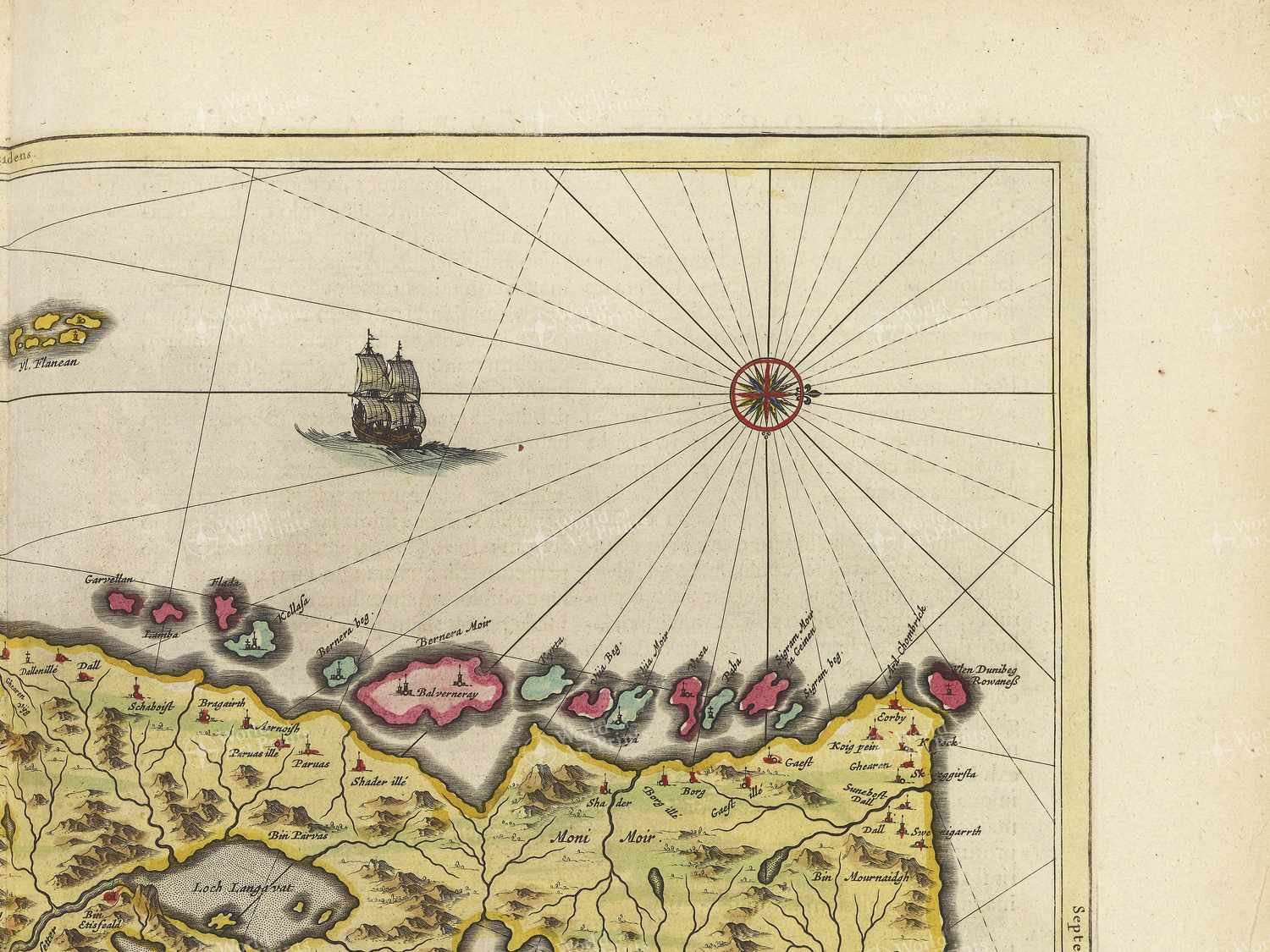 Map top right quadrant
