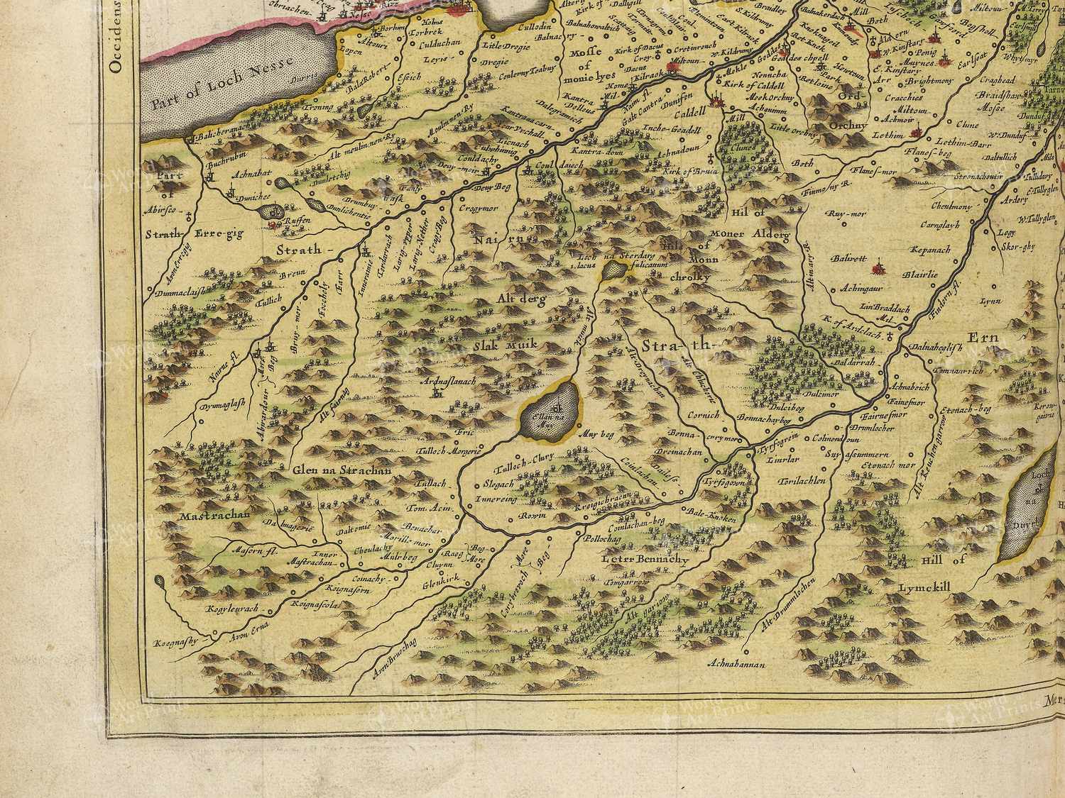 Map bottom left quadrant