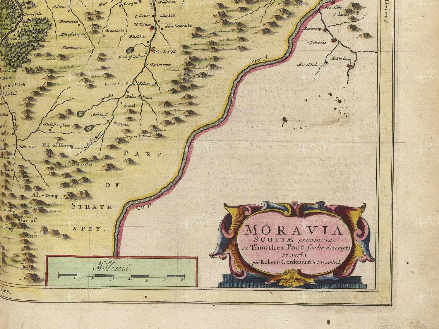 Map bottom right quadrant