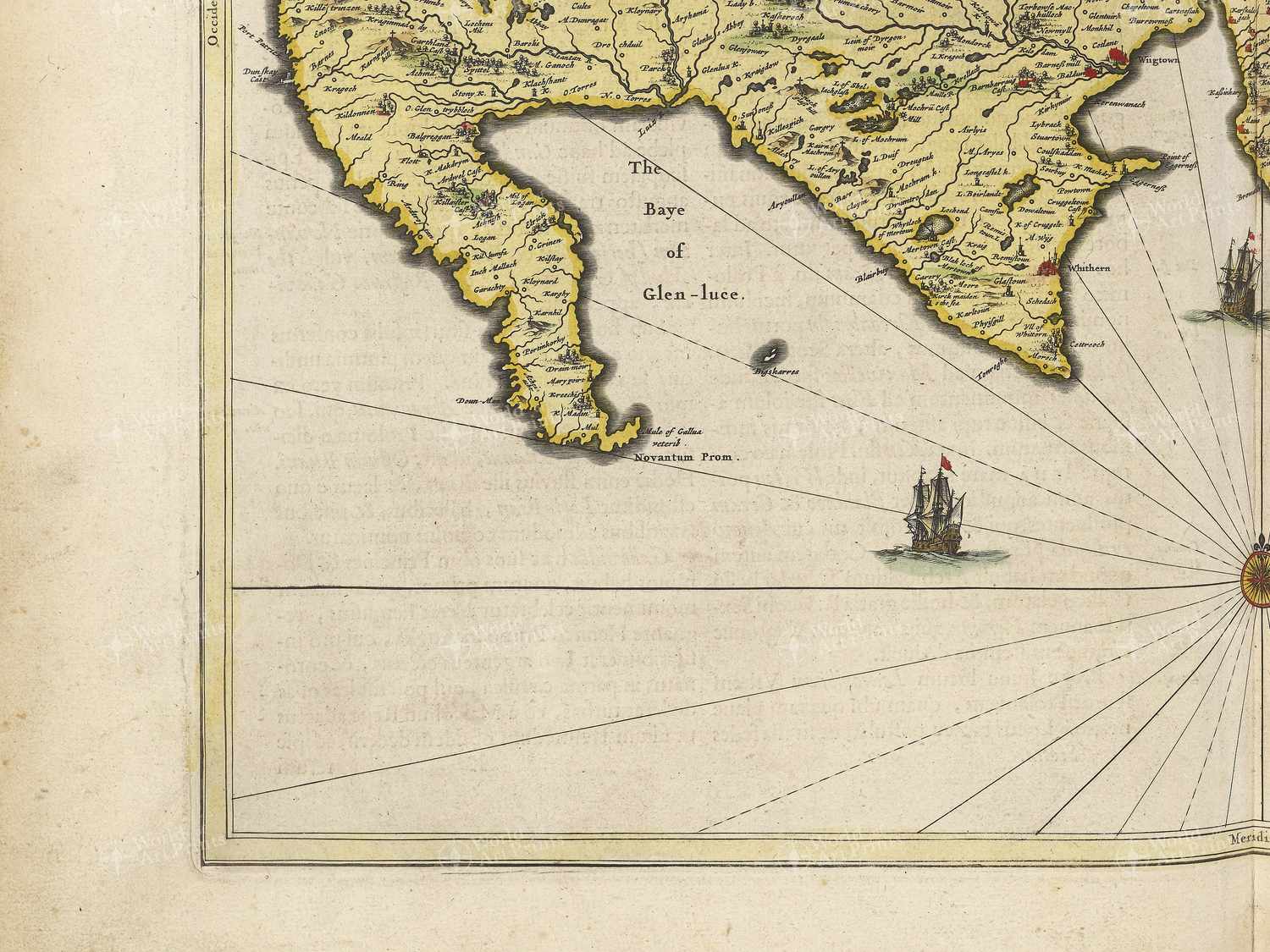 Map bottom left quadrant