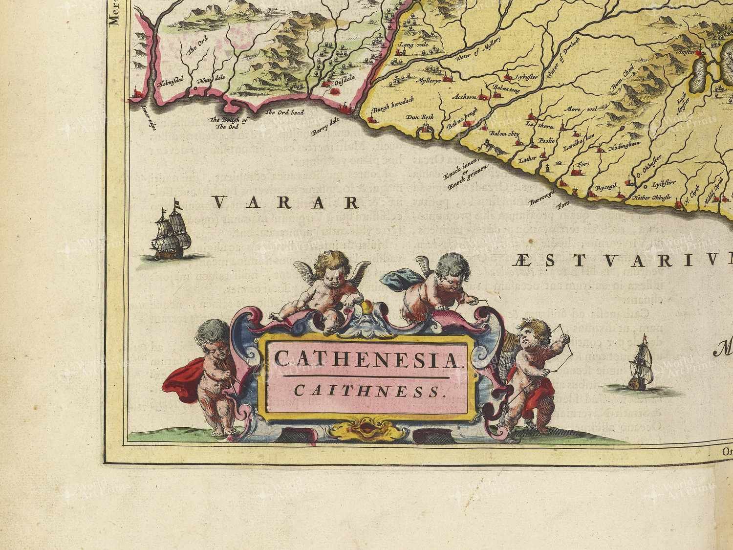 Map bottom left quadrant