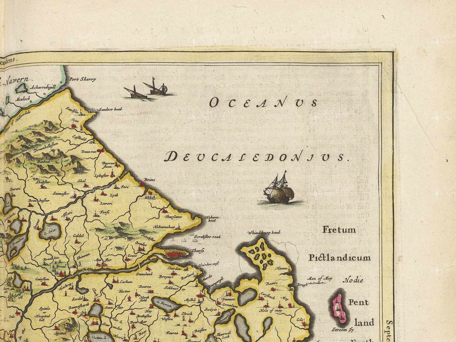 Map top right quadrant