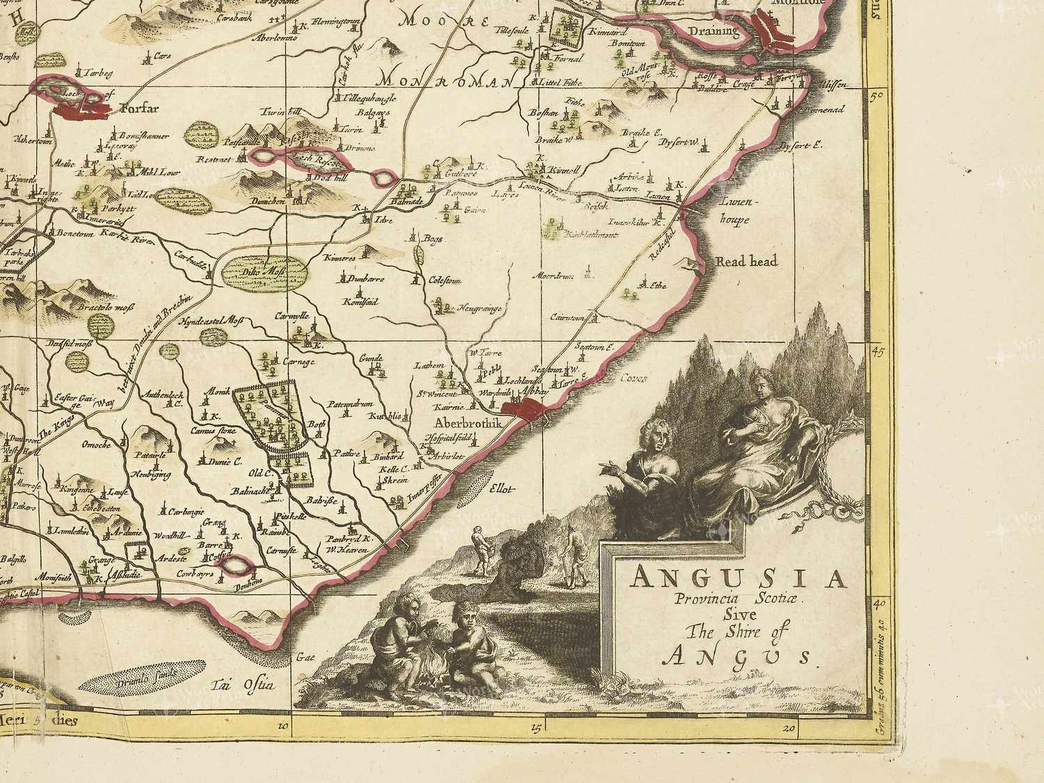 Map bottom right quadrant