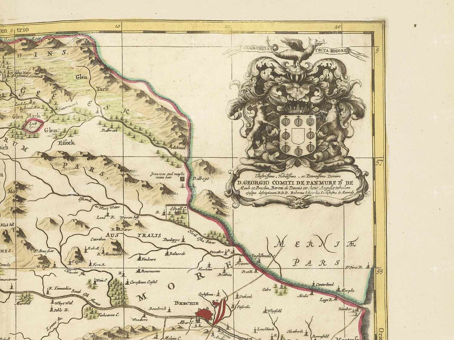 Map top right quadrant