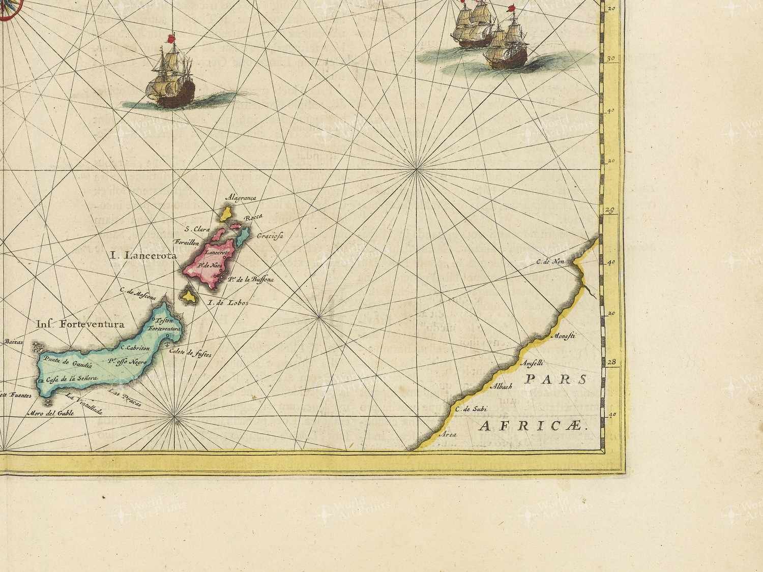 Map bottom right quadrant