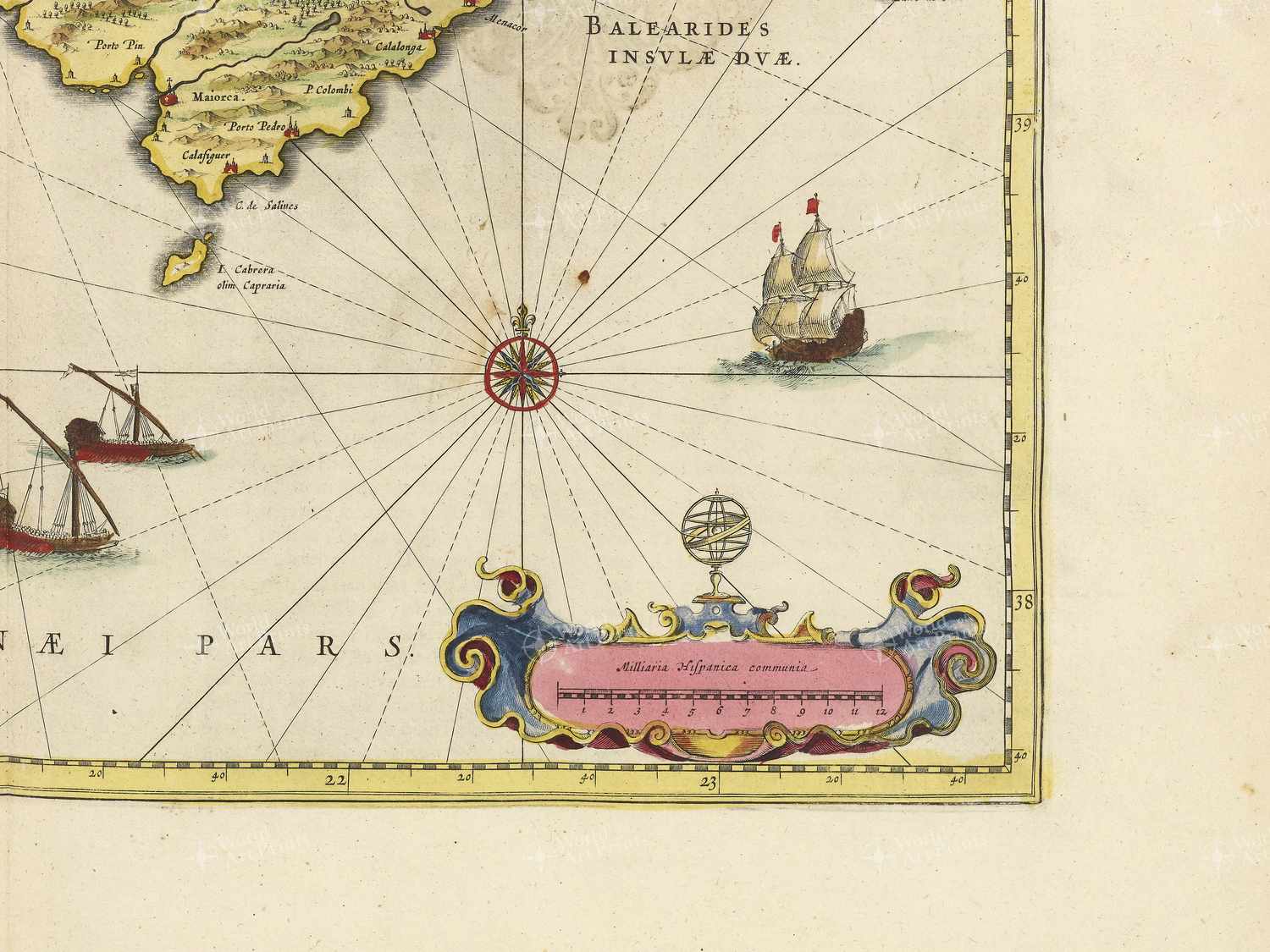 Map bottom right quadrant