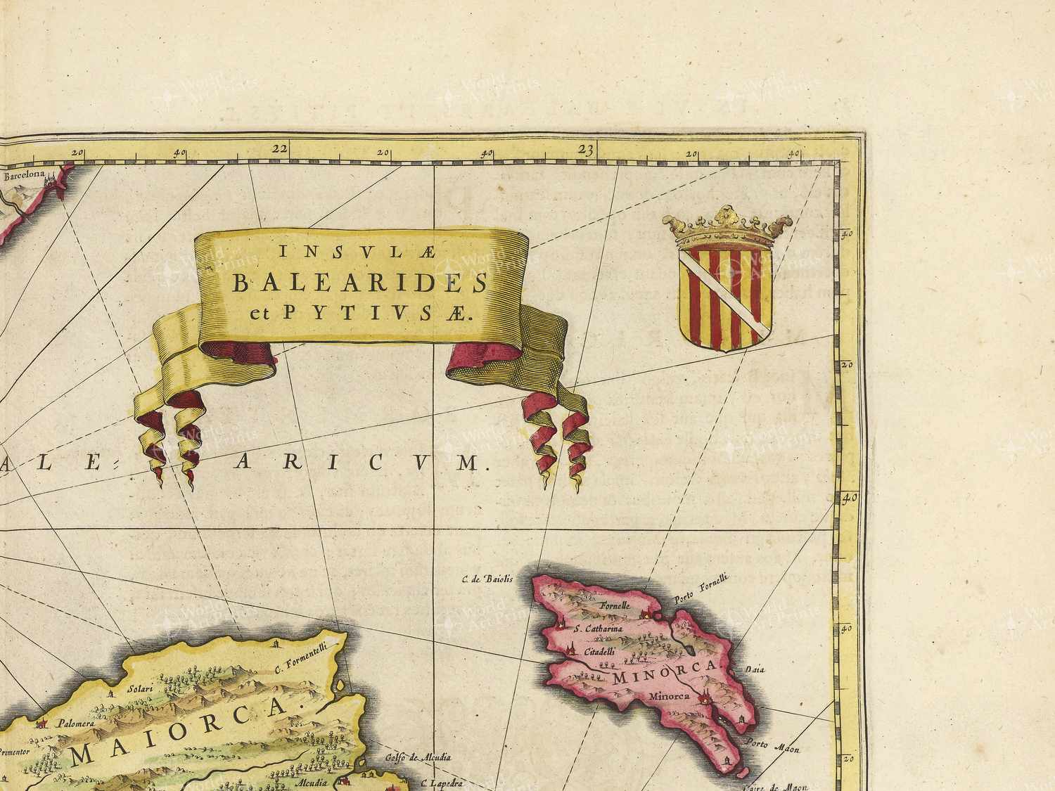 Map top right quadrant