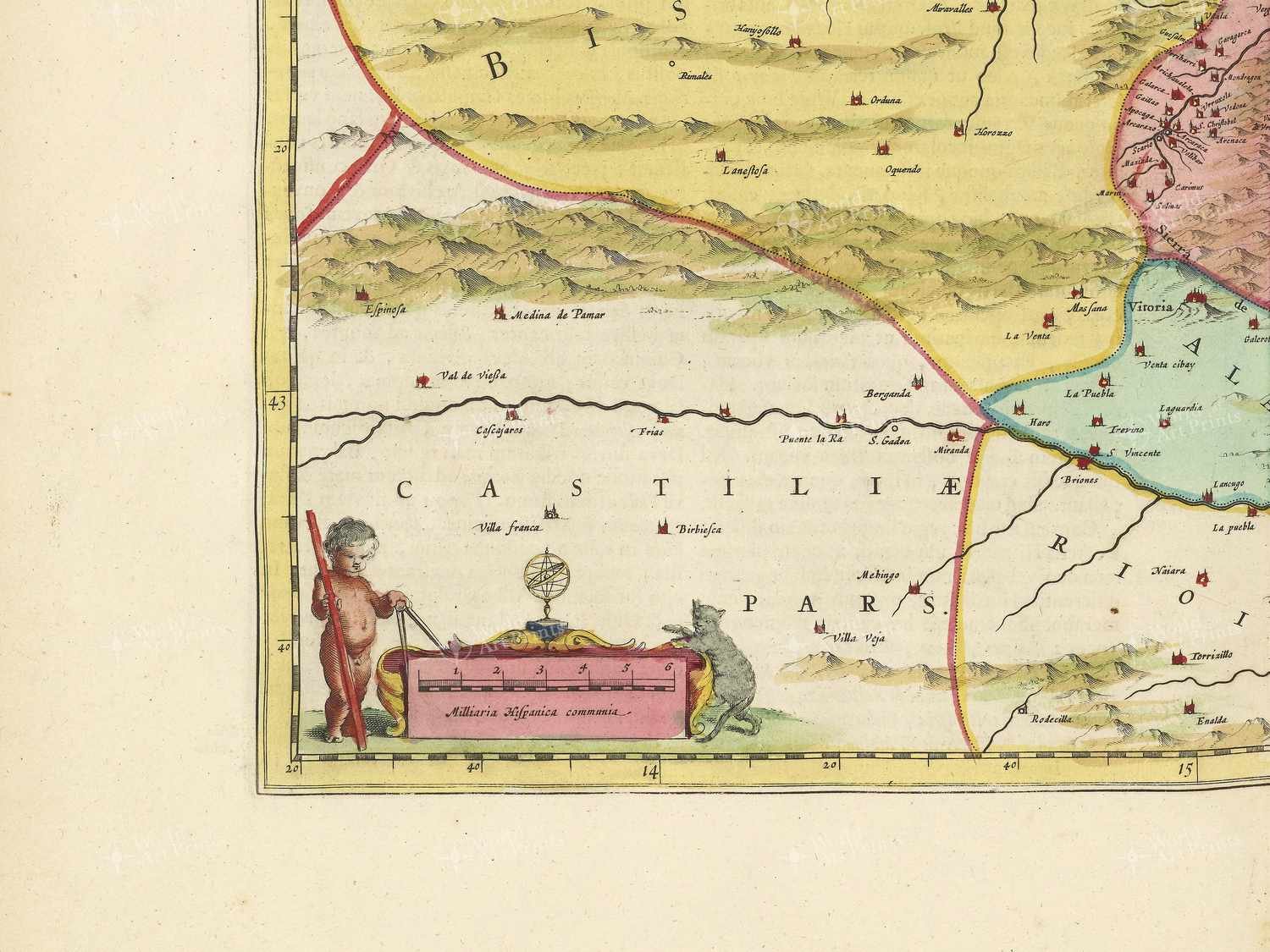 Map bottom left quadrant