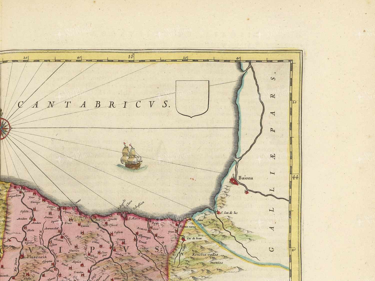 Map top right quadrant