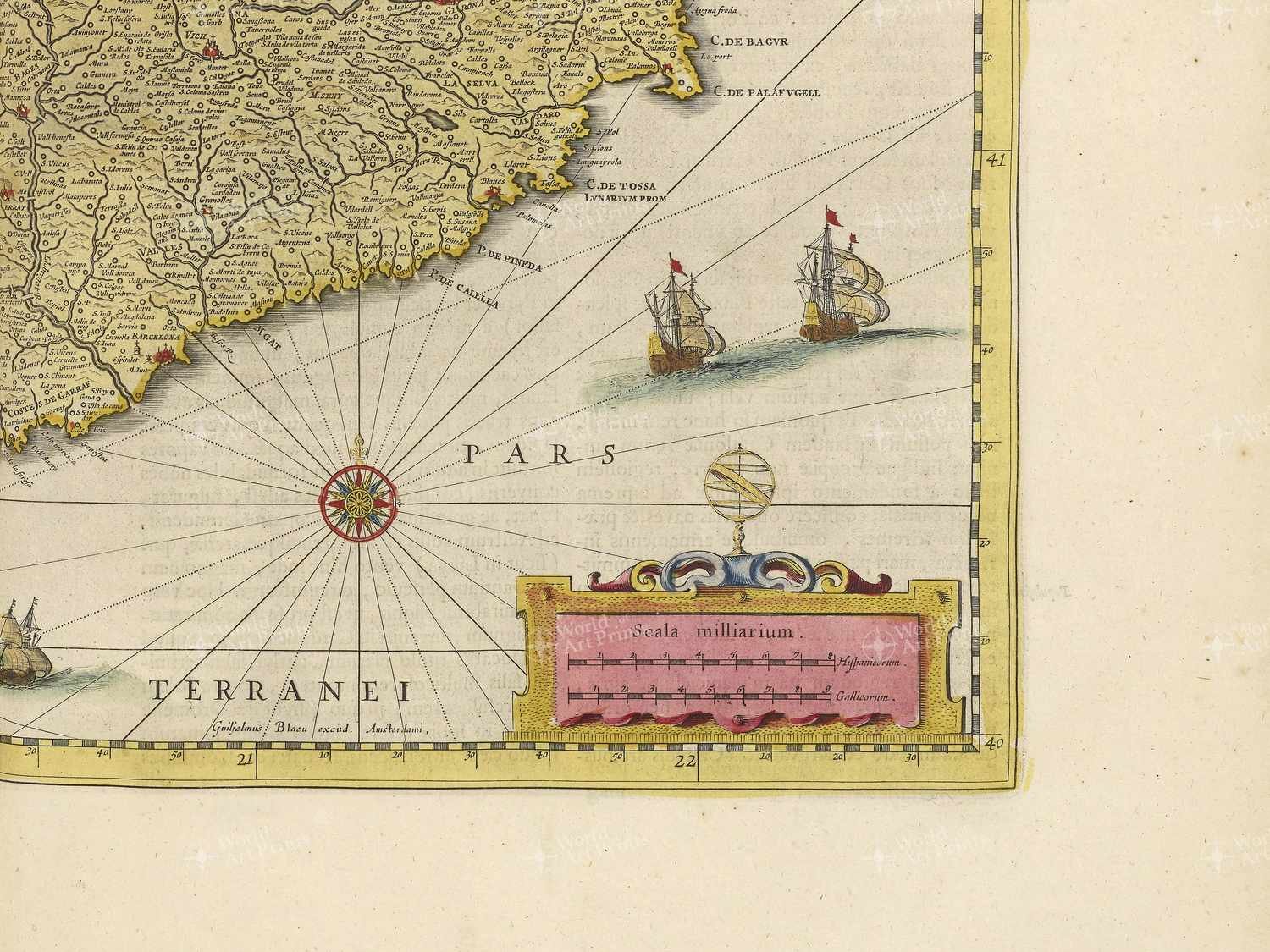 Map bottom right quadrant