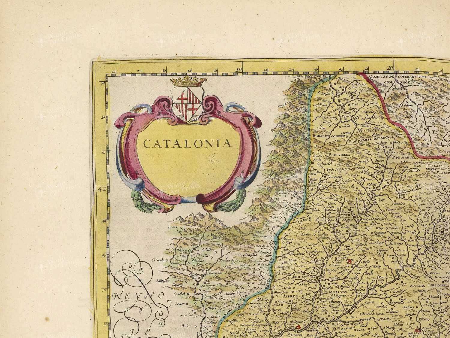 Map top left quadrant