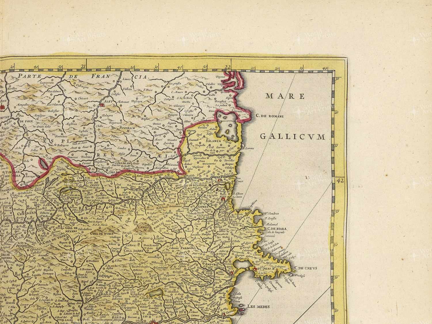 Map top right quadrant