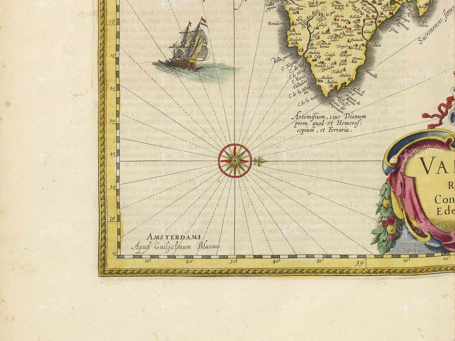 Map bottom left quadrant