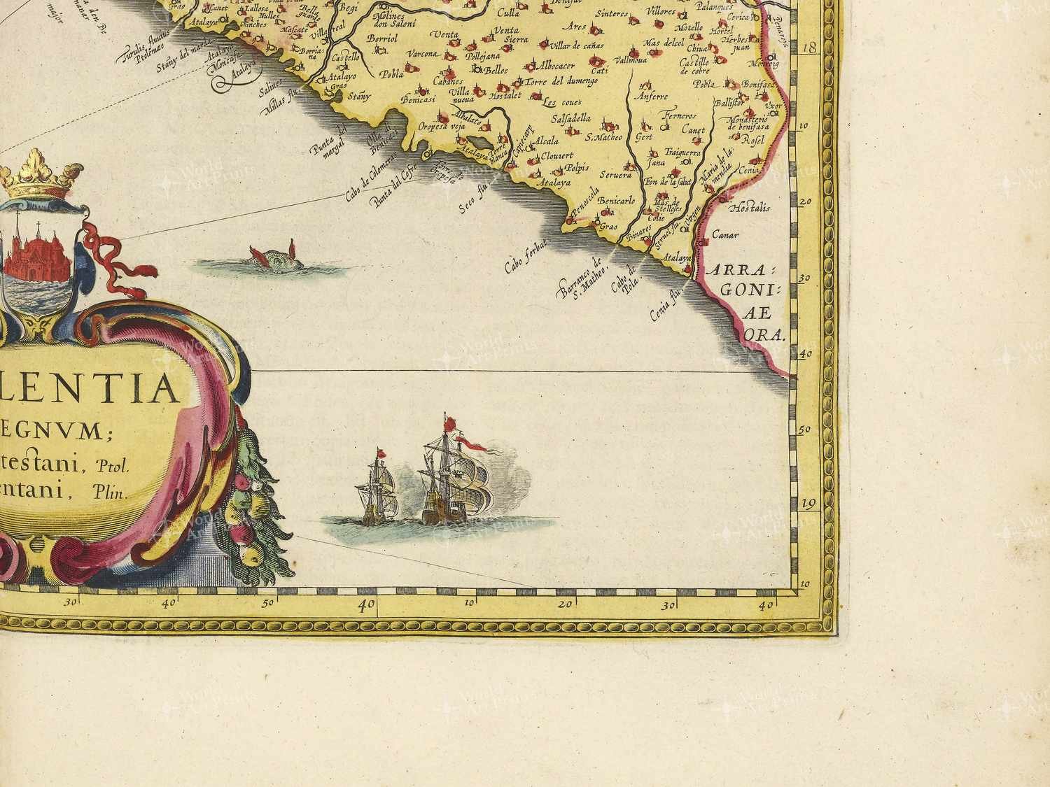 Map bottom right quadrant