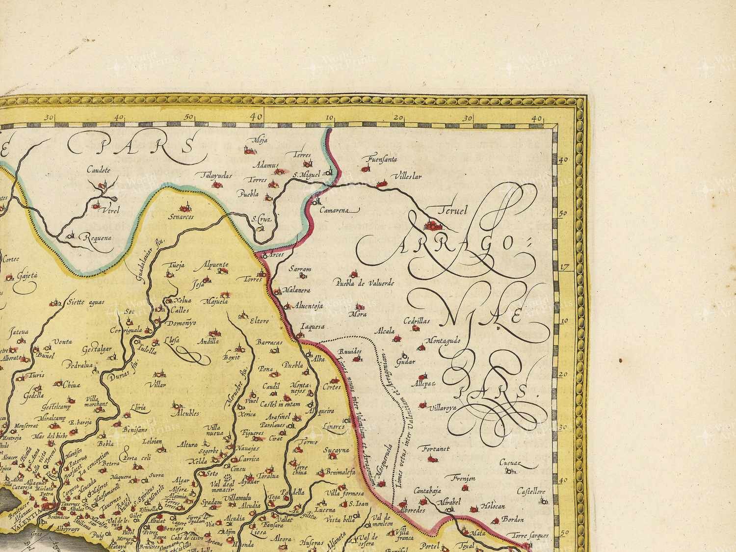 Map top right quadrant