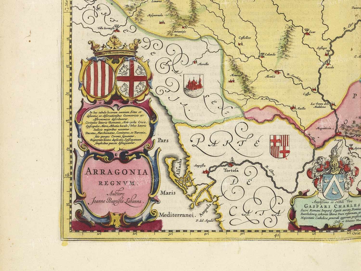 Map bottom left quadrant