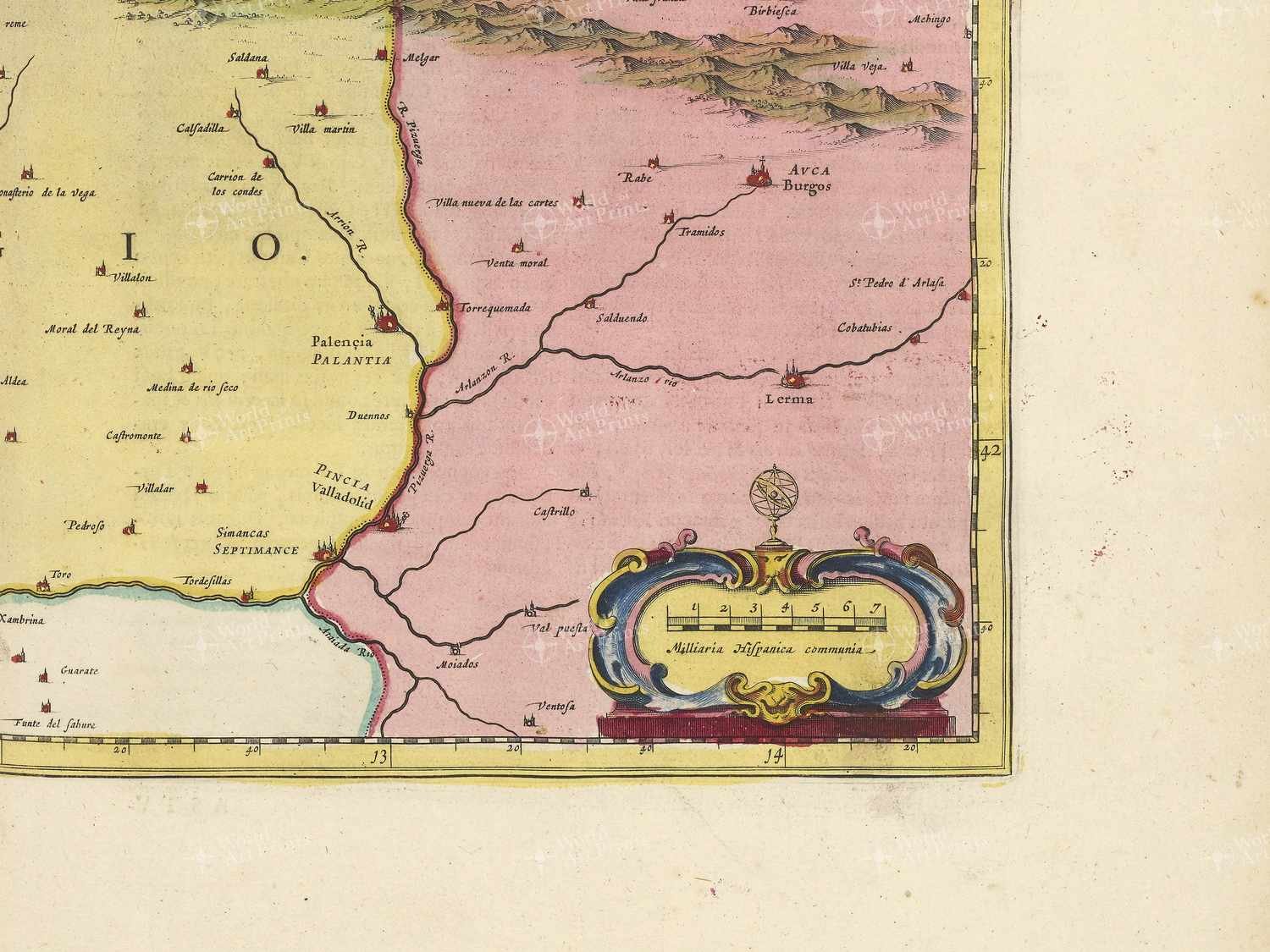 Map bottom right quadrant