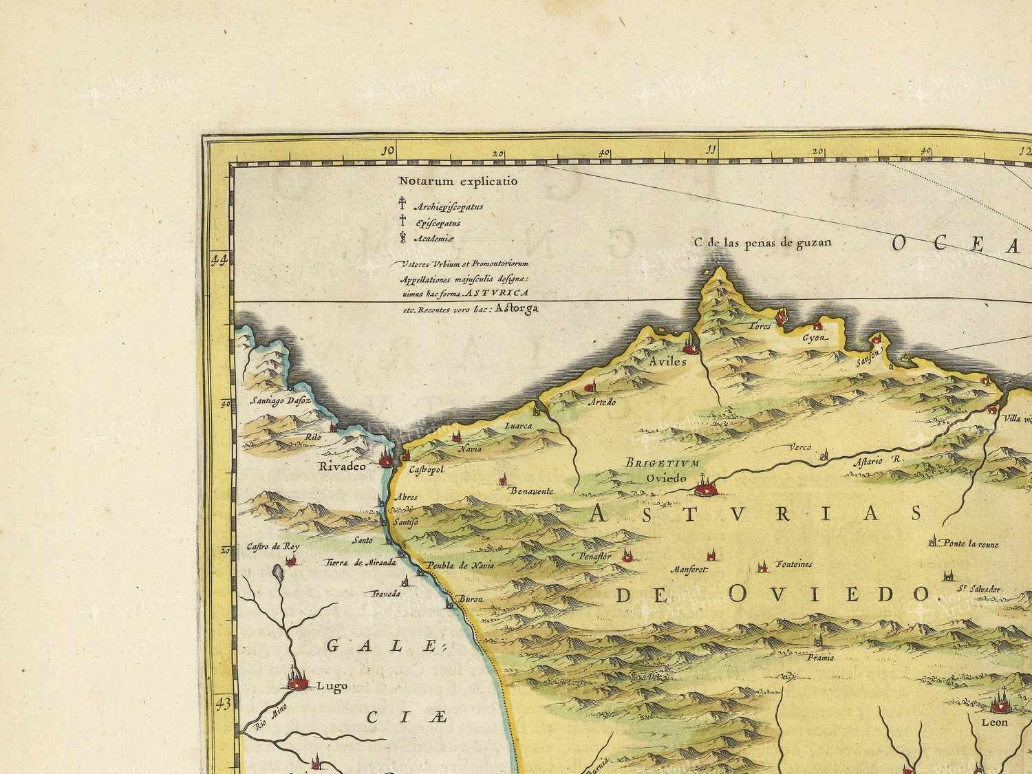Map top left quadrant