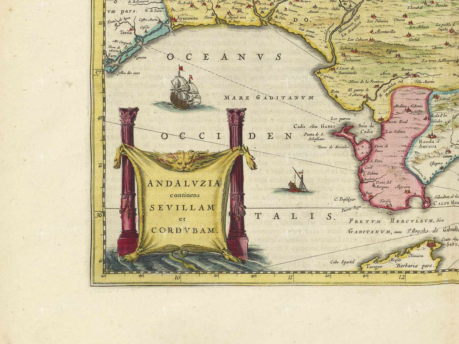 Map bottom left quadrant
