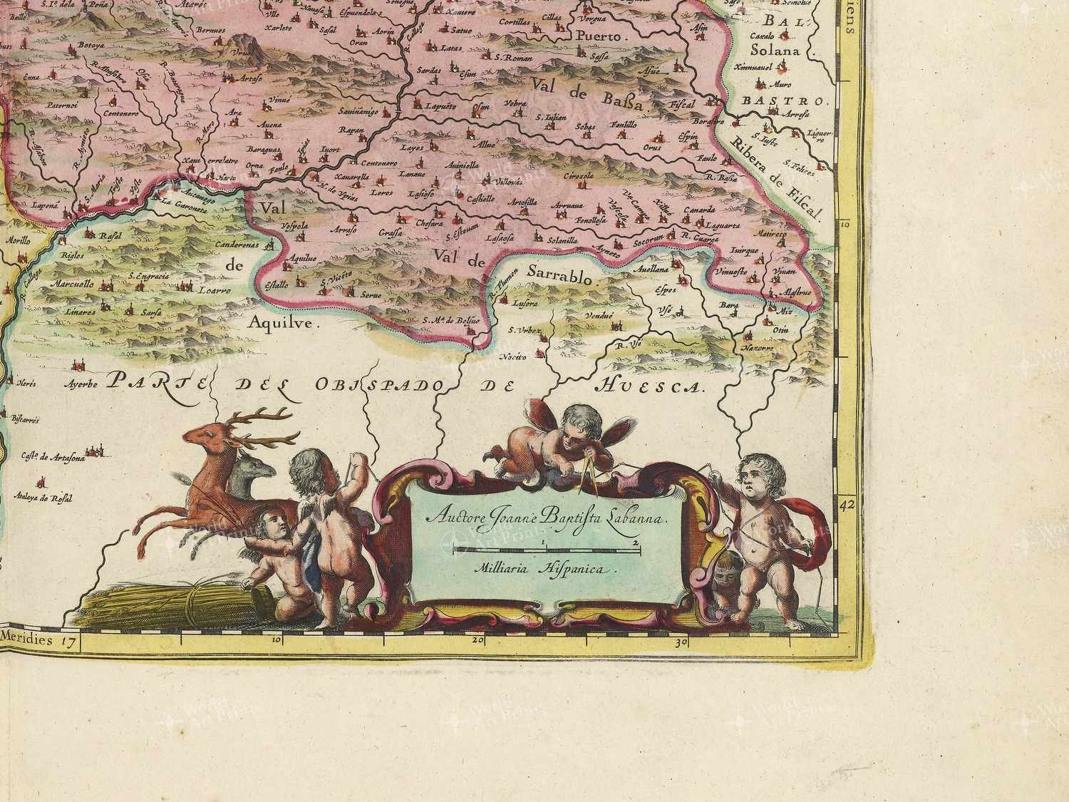 Map bottom right quadrant