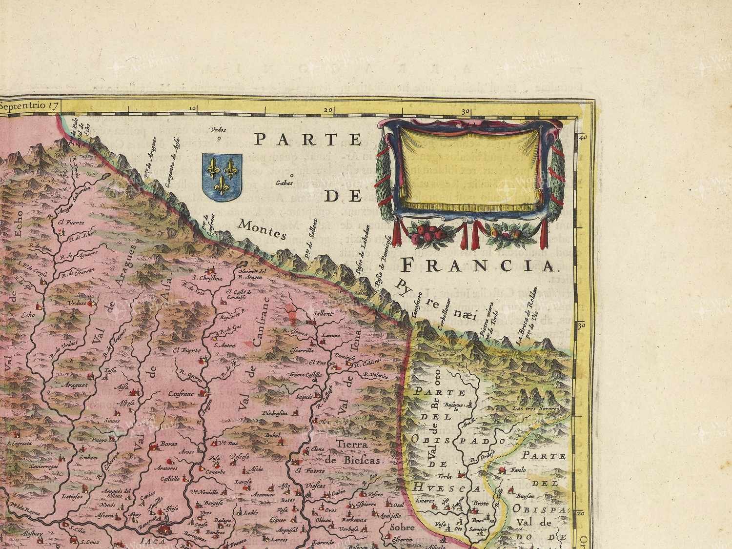 Map top right quadrant