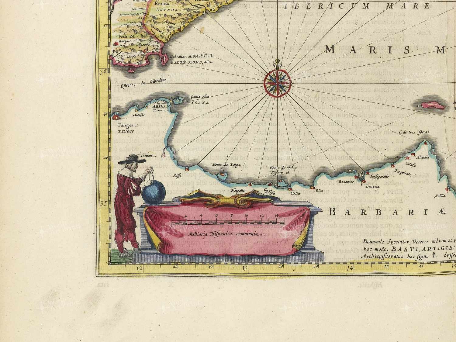 Map bottom left quadrant