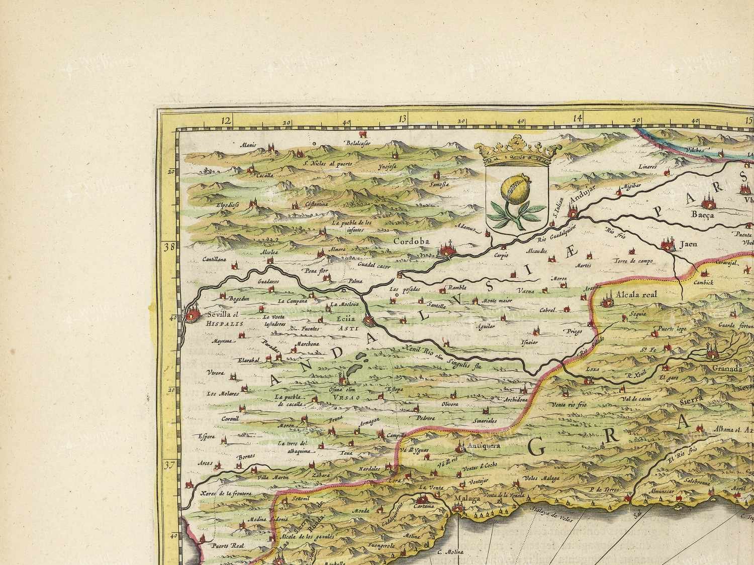 Map top left quadrant