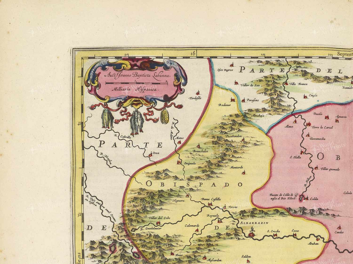 Map top left quadrant
