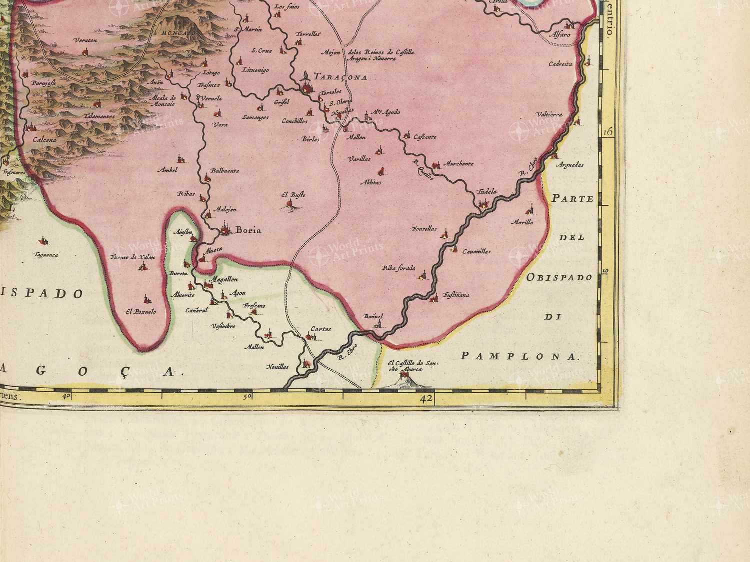Map bottom right quadrant