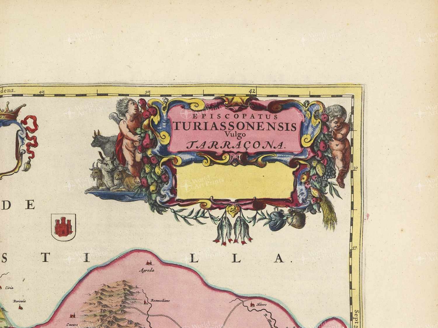Map top right quadrant
