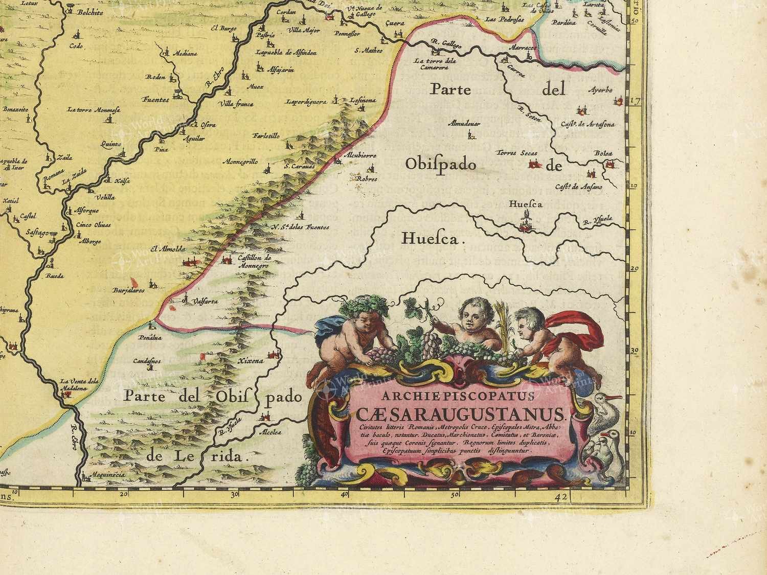 Map bottom right quadrant