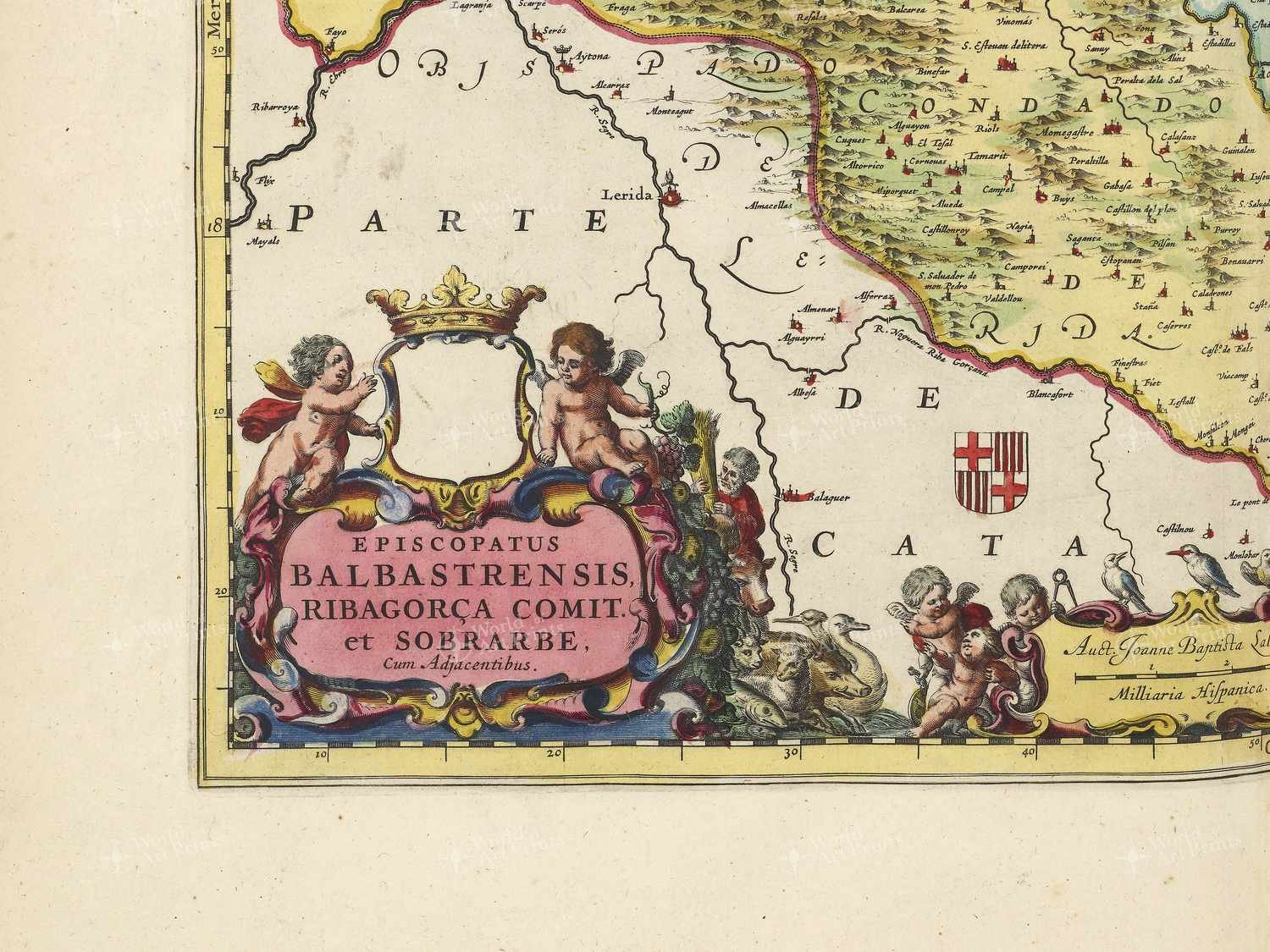 Map bottom left quadrant