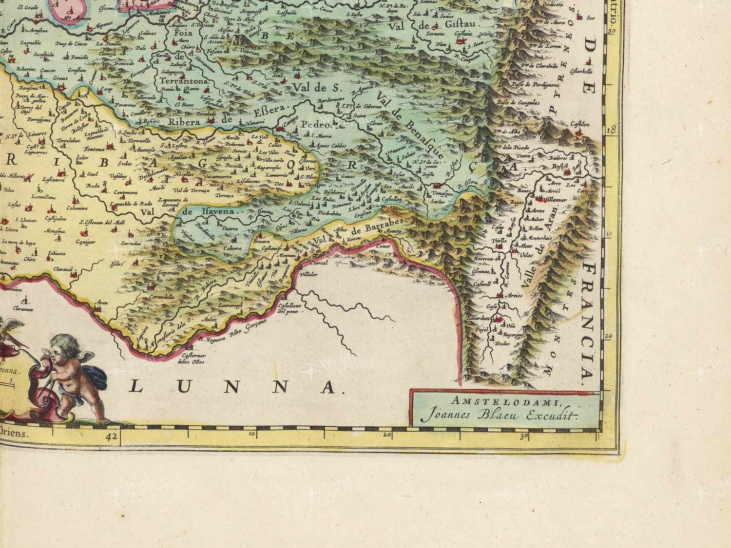 Map bottom right quadrant