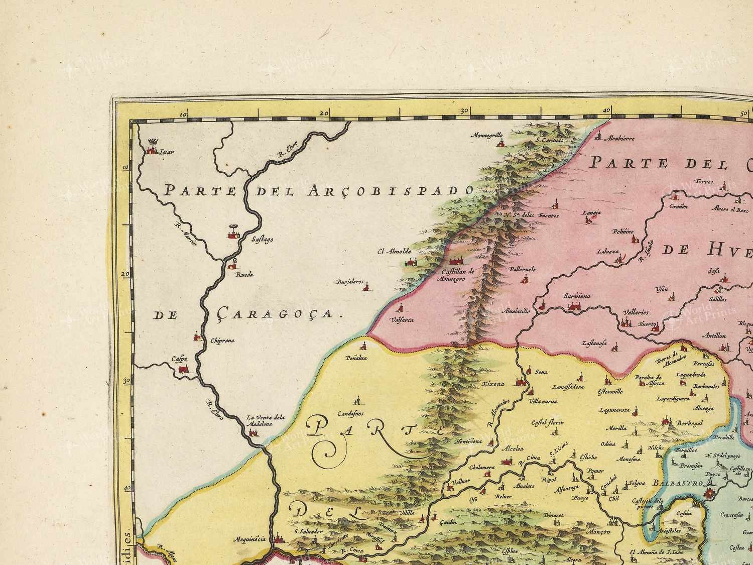 Map top left quadrant