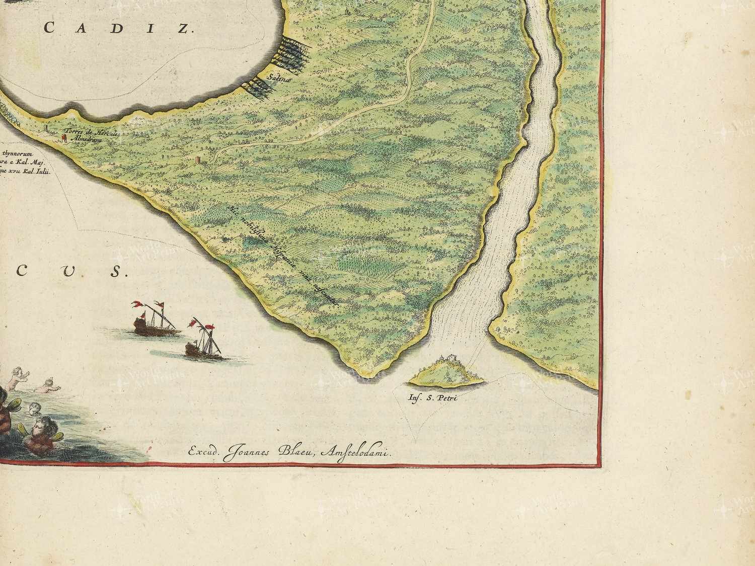 Map bottom right quadrant