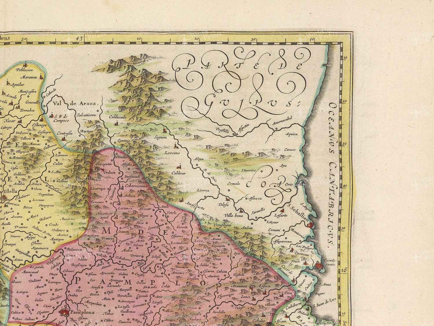 Map top right quadrant