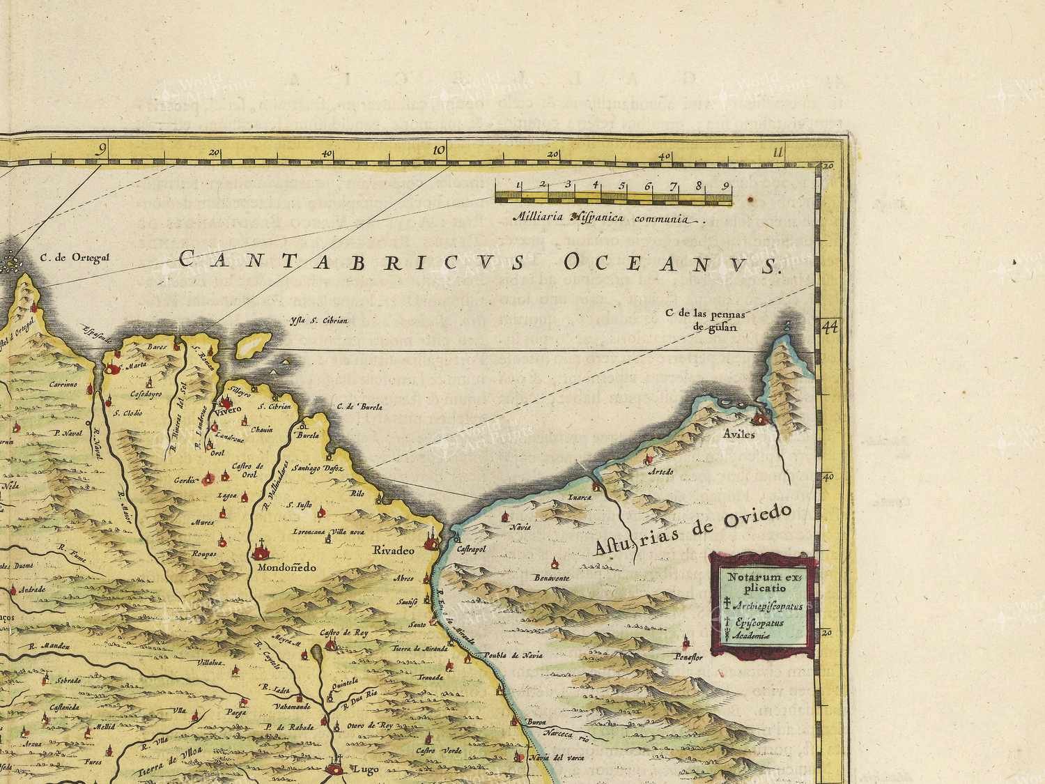 Map top right quadrant