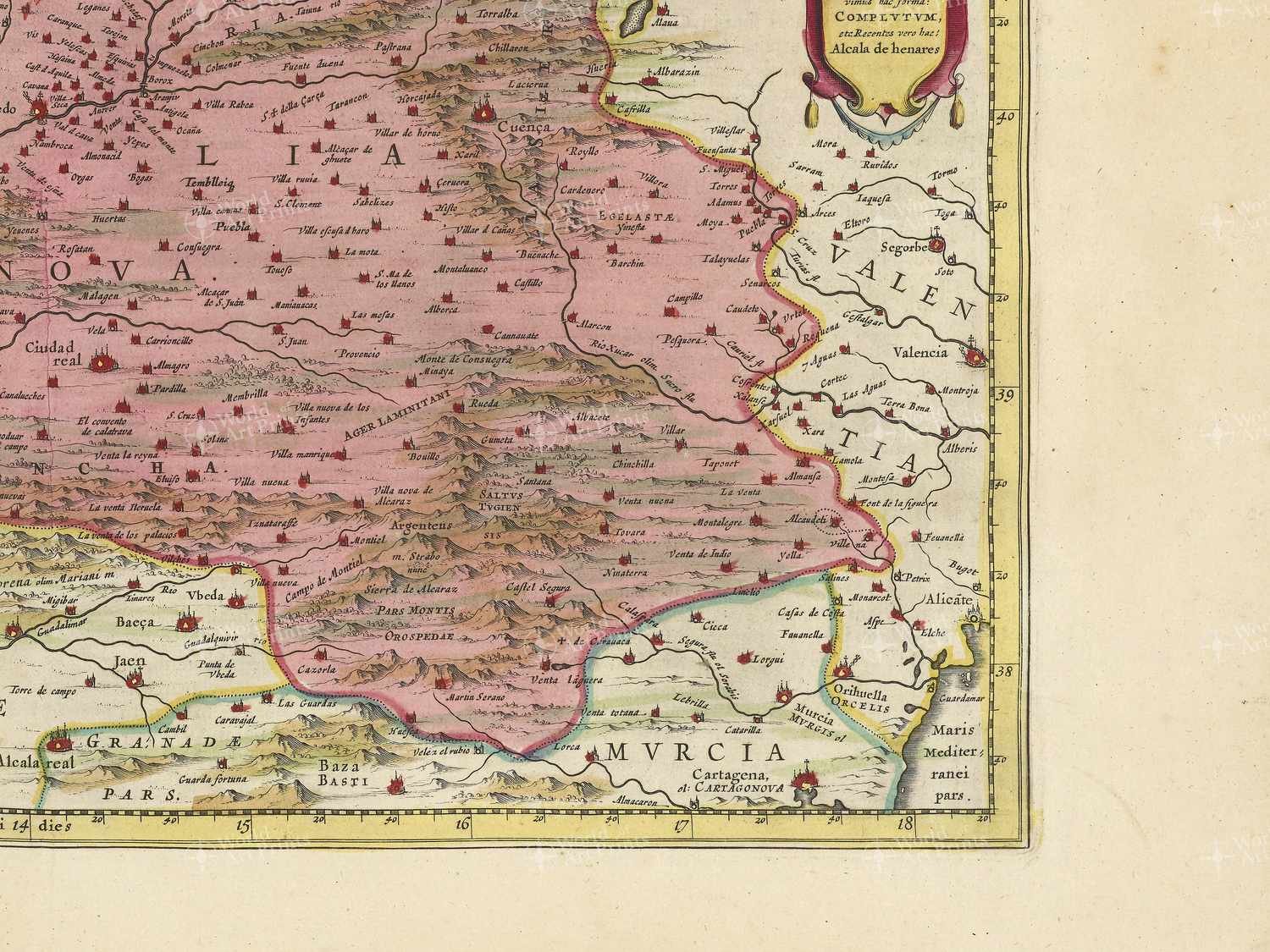 Map bottom right quadrant