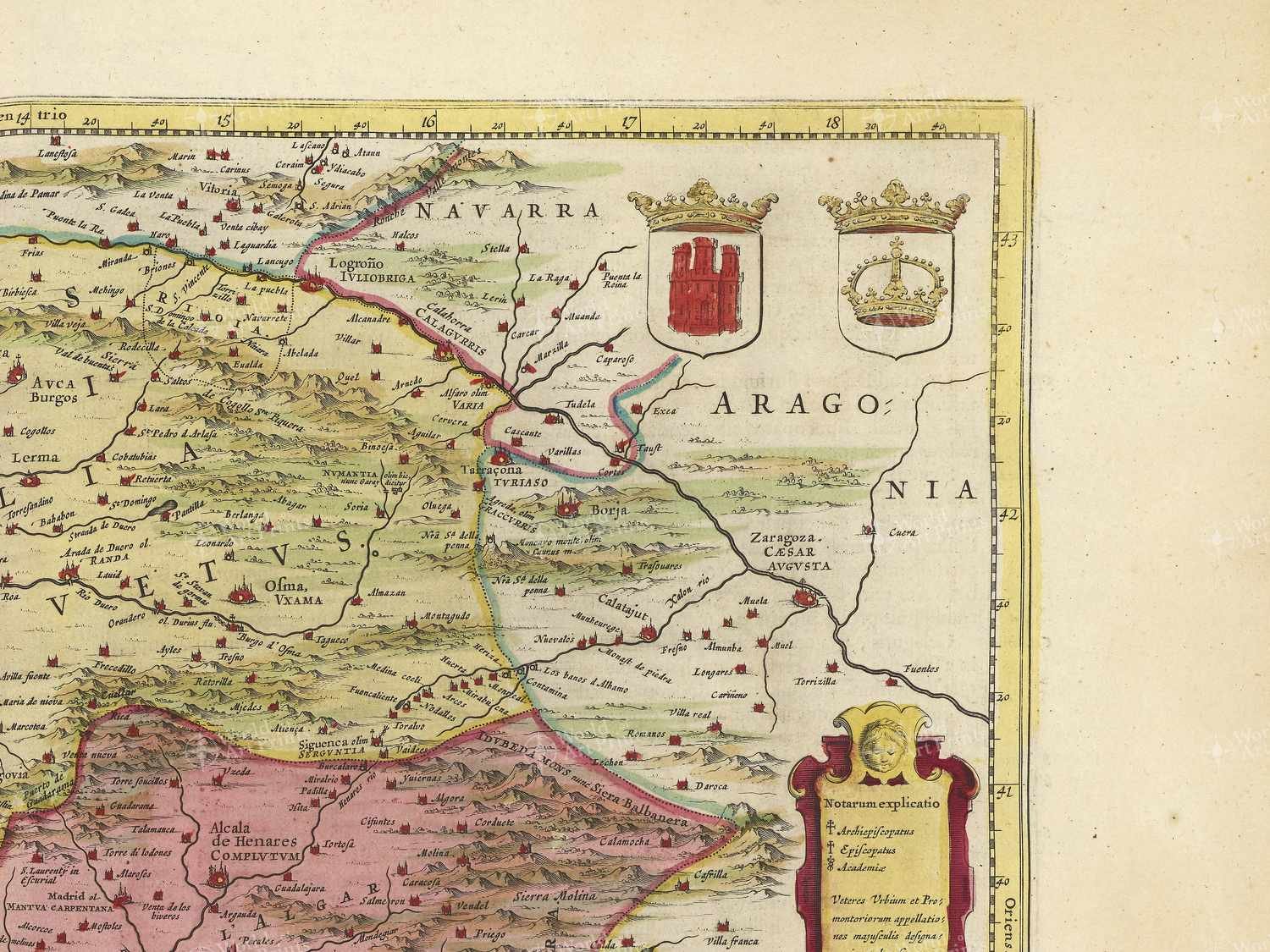 Map top right quadrant