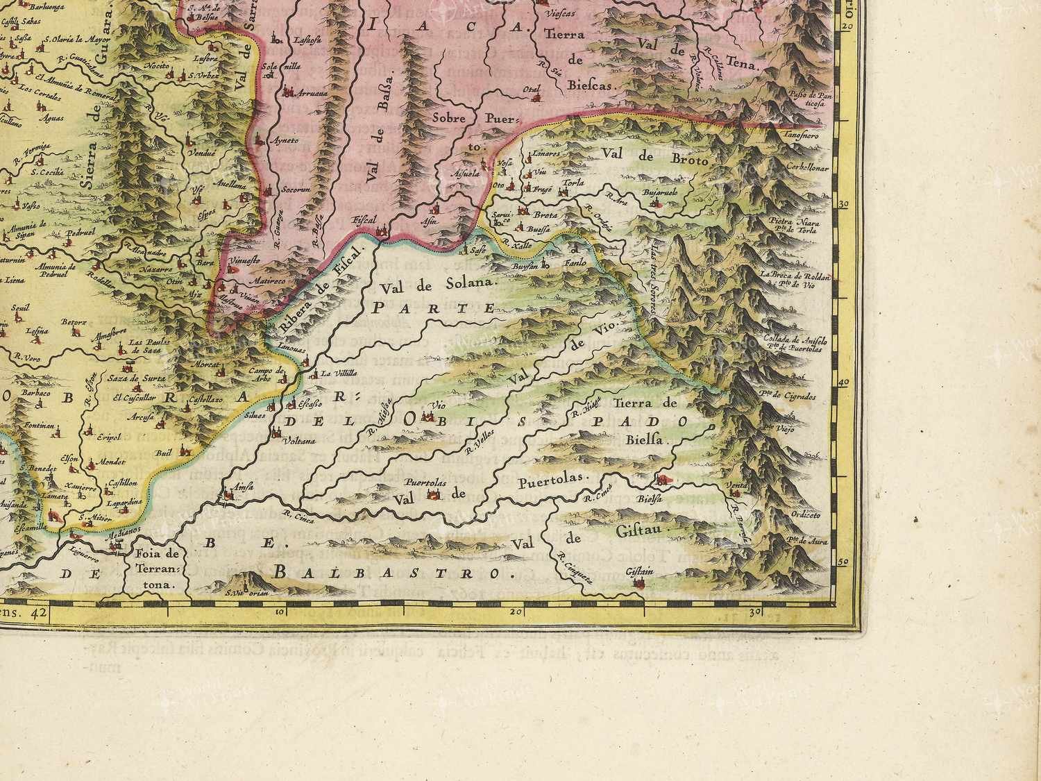 Map bottom right quadrant