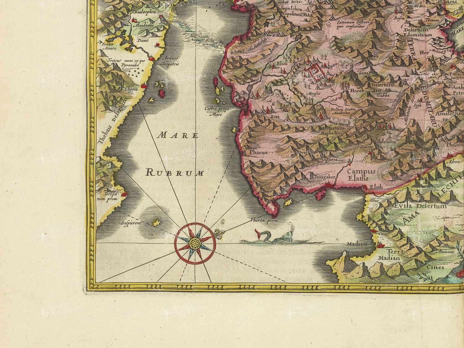 Map bottom left quadrant