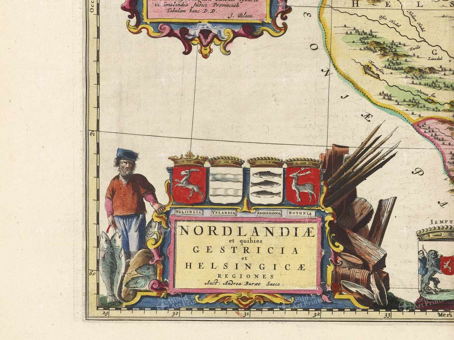 Map bottom left quadrant