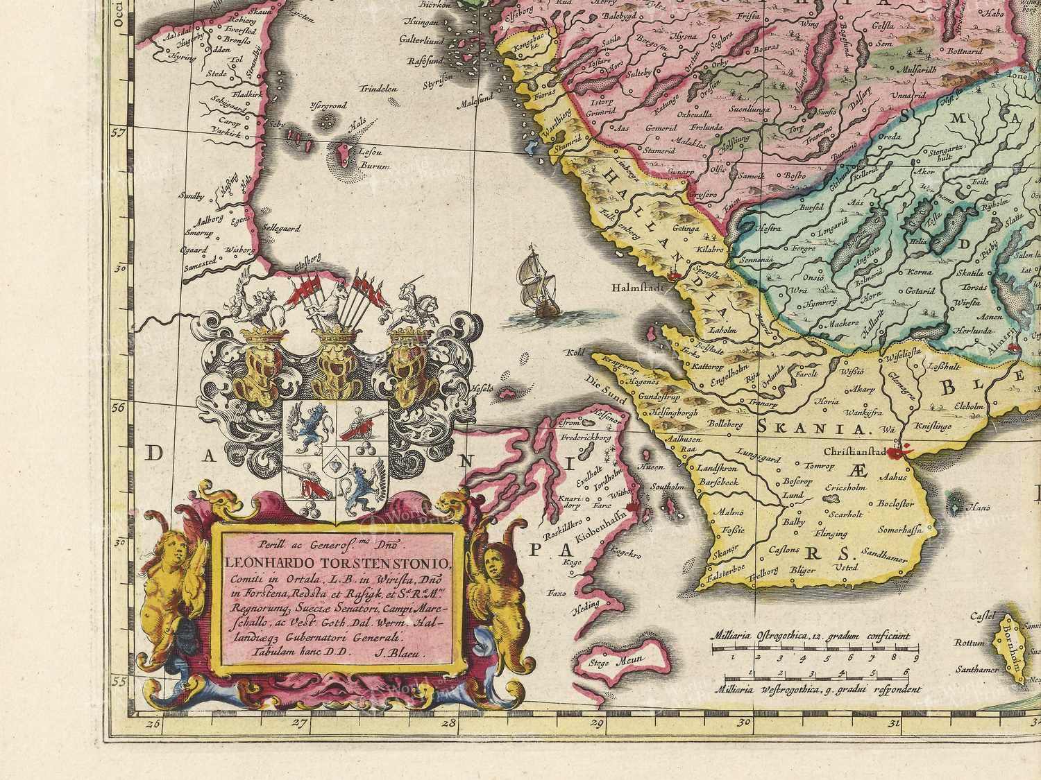 Map bottom left quadrant