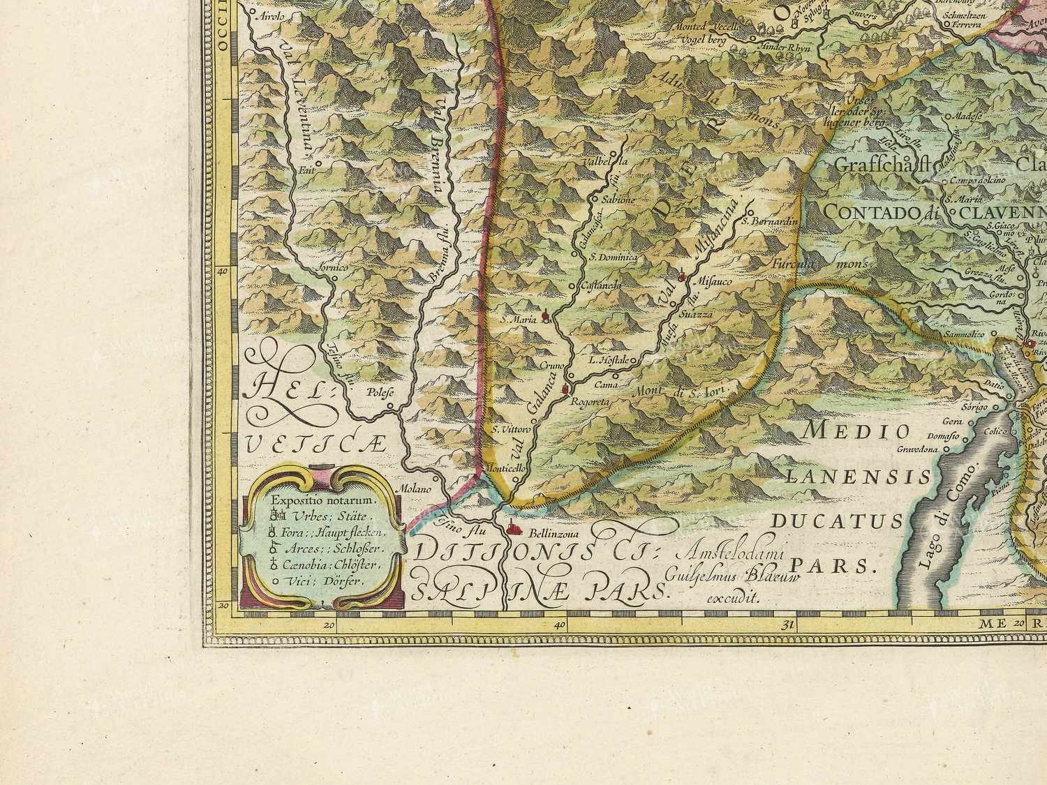 Map bottom left quadrant