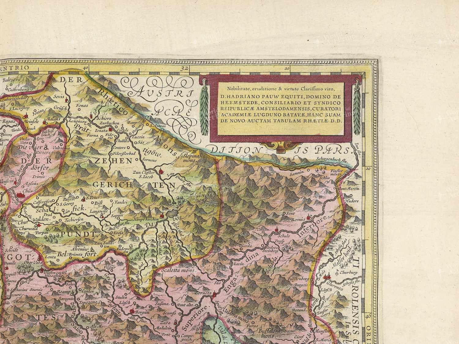Map top right quadrant